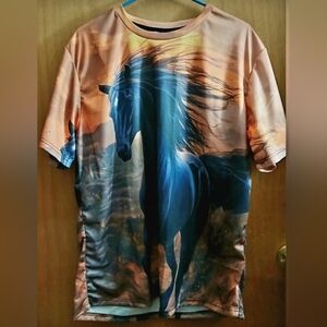 Men's Graphic Horse T-Shirt XL